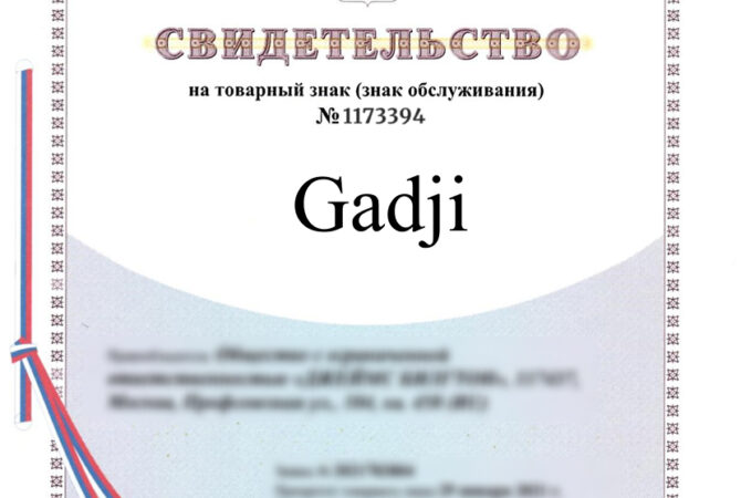 Как бренд «Gadji» прошёл регистрацию всего за 2,5 месяца без ускорения